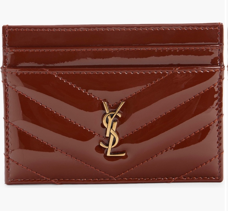 YSL Chevron Card Case