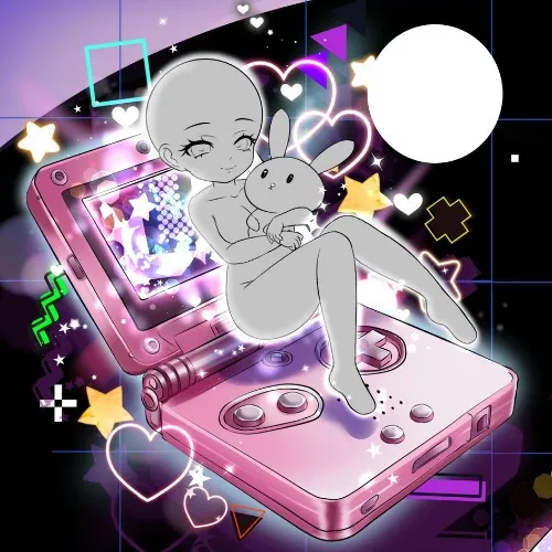 Game Boy Advance SP Chibi YCH