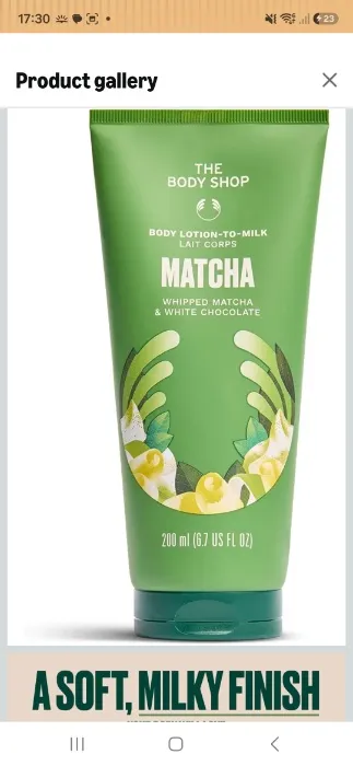 Matcha lotion 
