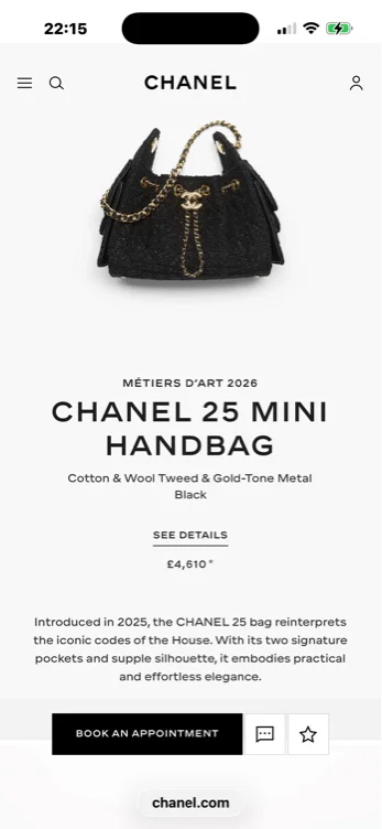 Chanel Mini 25 Handbag 🖤