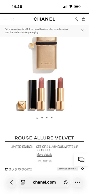 ROUGE ALLURE VELVET Chanel Set