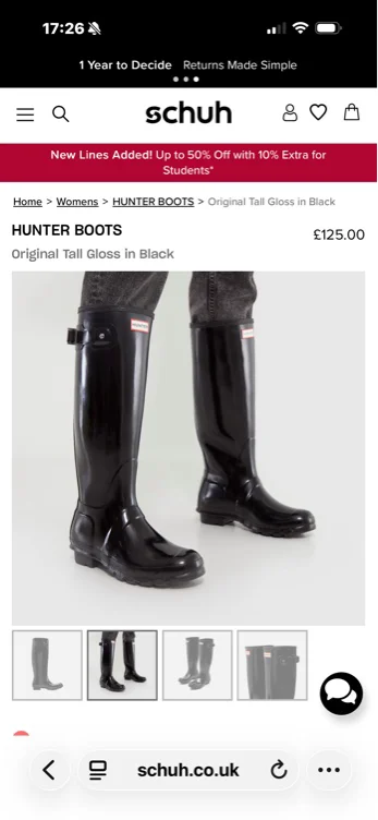 Tall Shiny Hunter Boots 