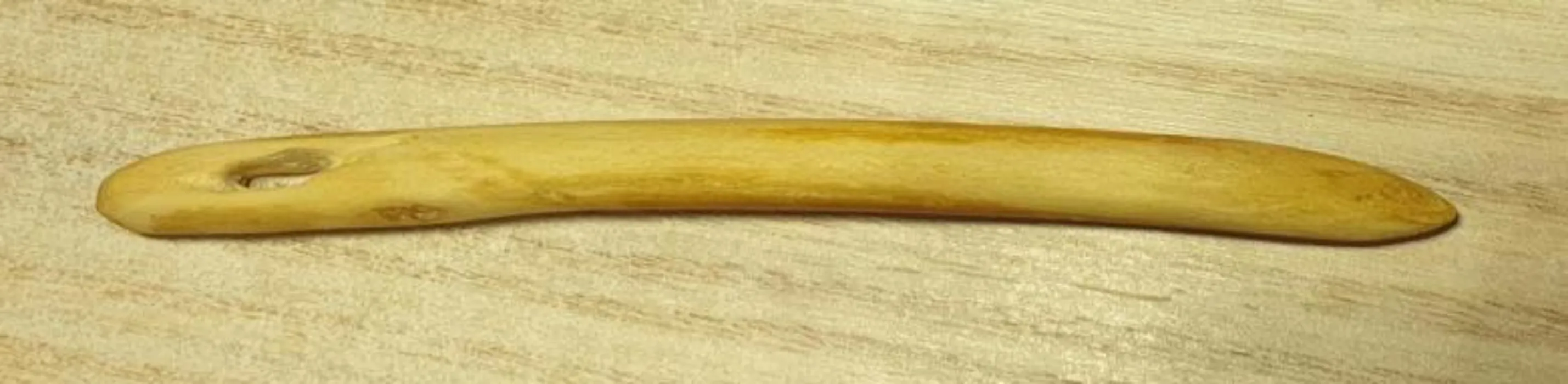 2 Handcrafted Cherrywood Naalbinding needles