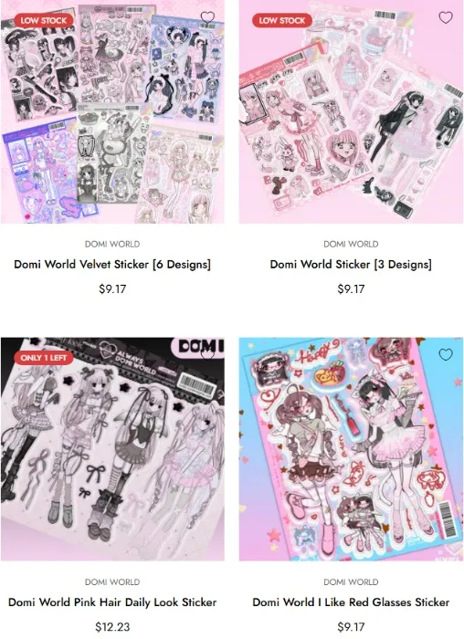 Domi World Stickers !!!!!!!