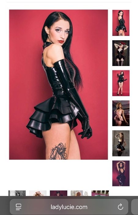 New Latex: Three Layer Belted Peplum