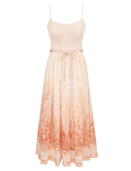 Zimmermann - Wanderlust Corset Midi Dress