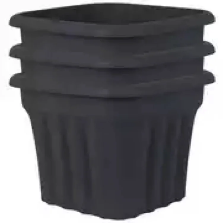 Buy Wham 40cm Square Vista Plastic Planter - Set of 3, Slate | Garden pots and planters | Argos