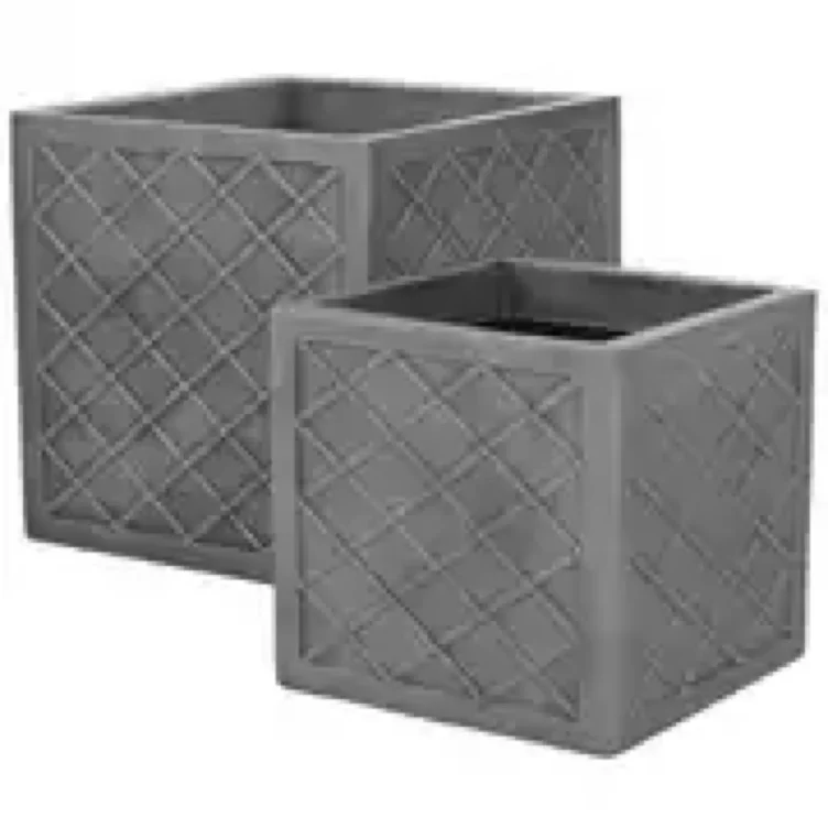Buy Sankey Square Lazio Planters - Set of 2 | Garden pots and planters | Argos