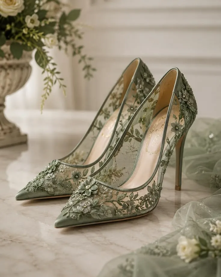 Elegant delicate heels 