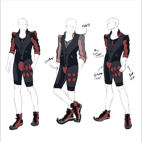 Custom Leather Jester Suit