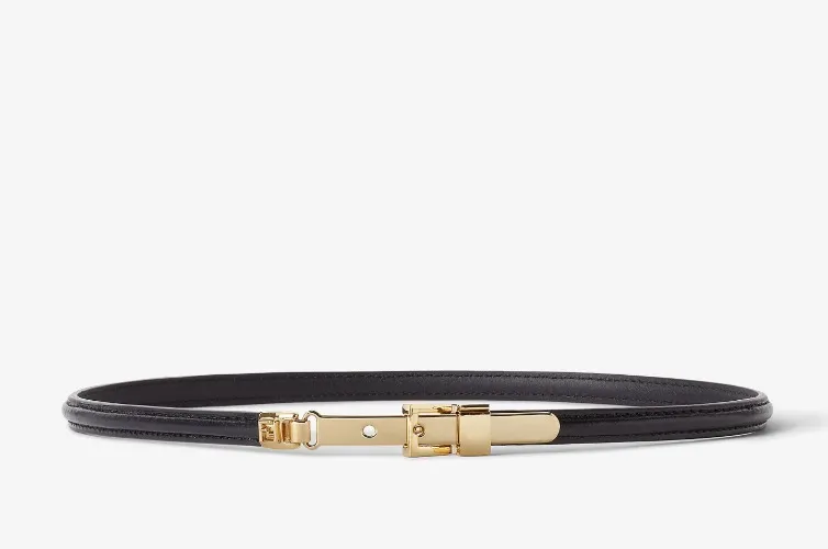 A Goddess's Golden Fendi Belt