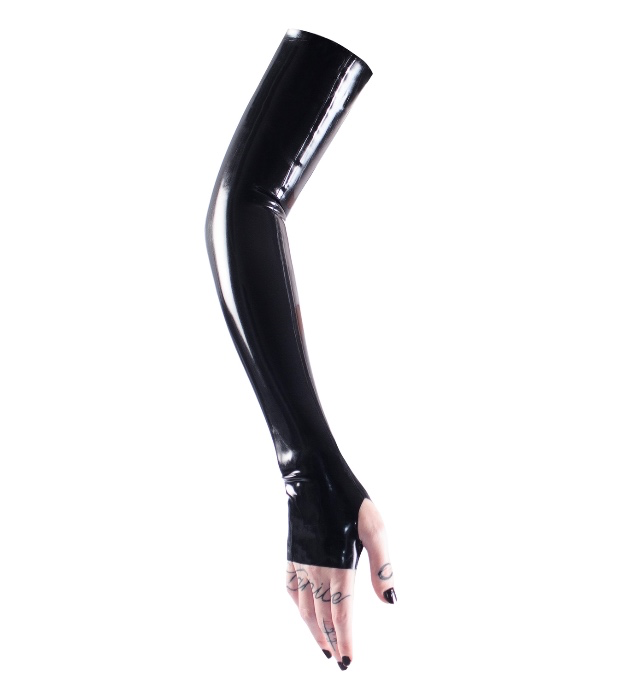 Latex Fingerless Opera Gloves