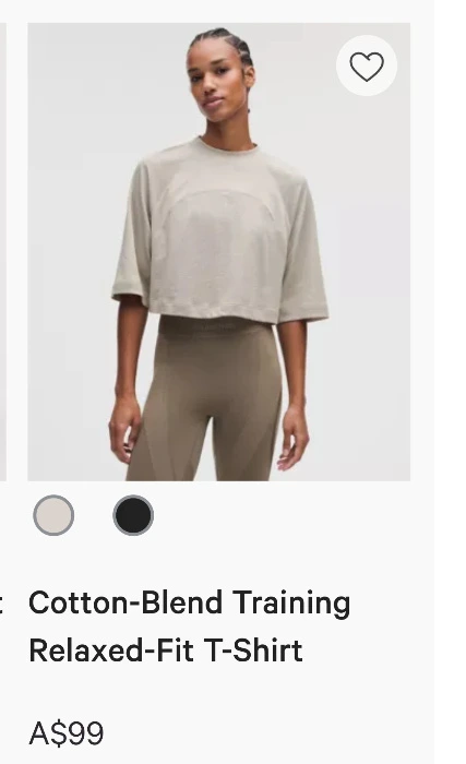 LULULEMON TRAINING T-SHIRT