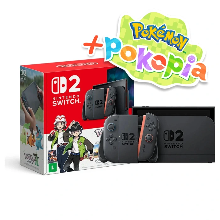 Console Nintendo Switch 2 + Pokemon Legends: Z-A, Modelo Nacional de Tomada - NT000057NSW + Pokopia