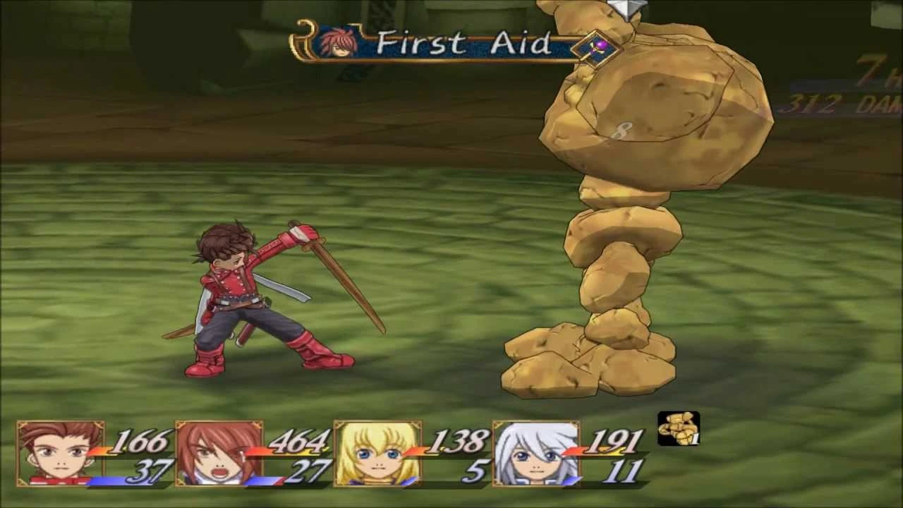 "Take this! First Aid!"