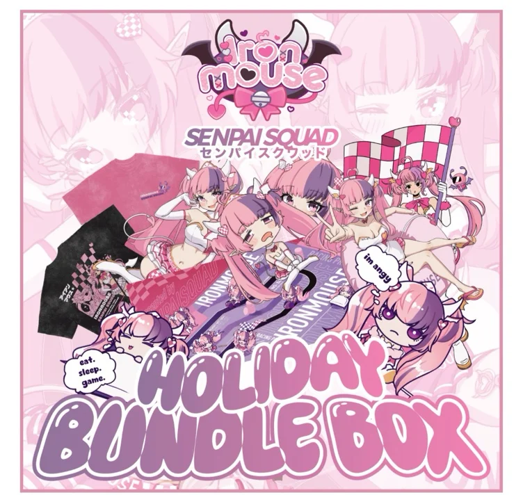 Ironmouse x Senpai Squad Holiday Bundle Box – Senpai Squad