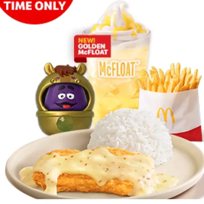Crispy Chicken Fillet Ala King Zodiac Golden Mcfloat meal 