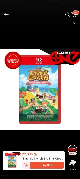 Animal Crossing New Horizons for Switch 2 (No I don't have the switch 1 ver😭) 