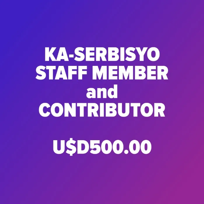 Ka-Serbisyo Staff Member and Monthly Contributor