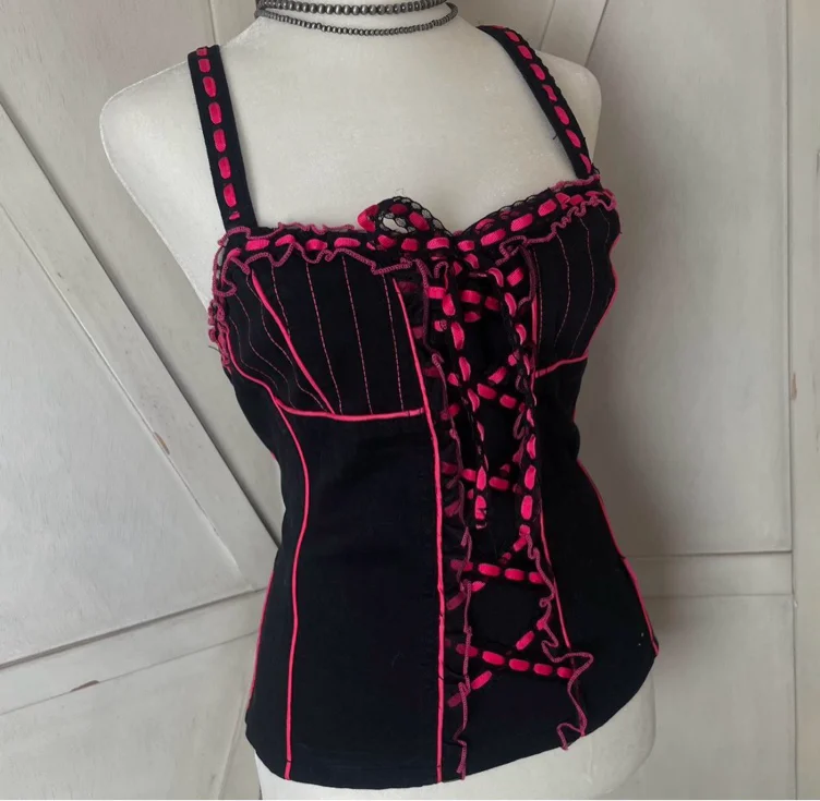 Tripp NYC Hot Pink Corset Top