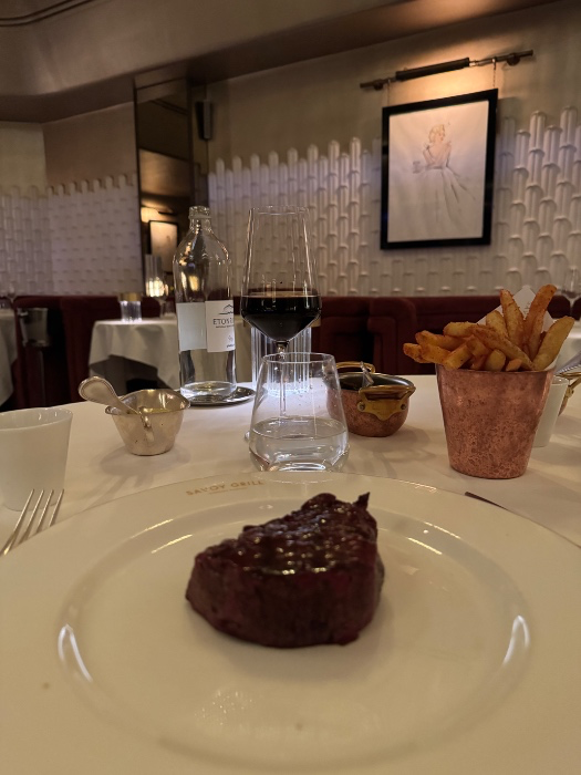 Dinner at the Savoy 