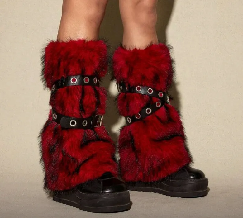 Szőrme lábszármelegítő 