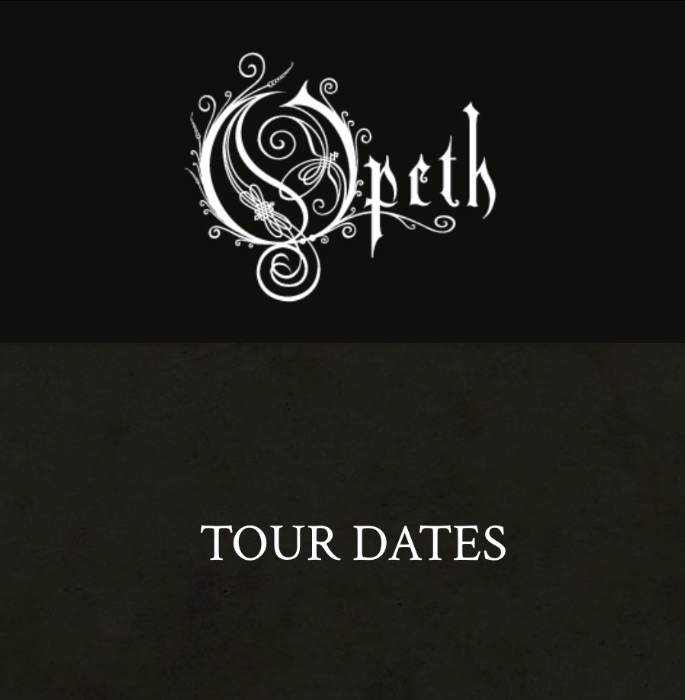 Opeth + Katatonia Concert Tickets