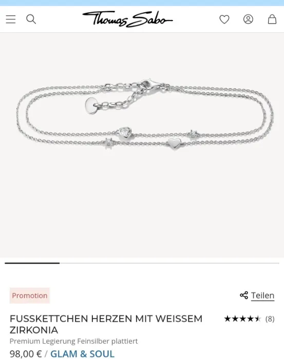 Thomas Sabo Fußkettchen