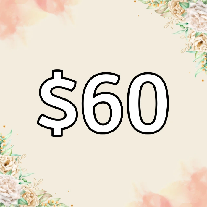 Send me $60 USD