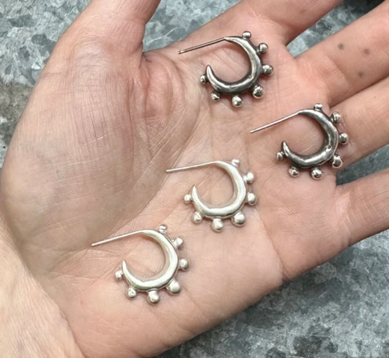 ANATOLIA EARRINGS — Plutonia Blue