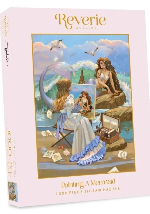 Painting A Mermaid Jigsaw Puzzle (1000 Pieces)
