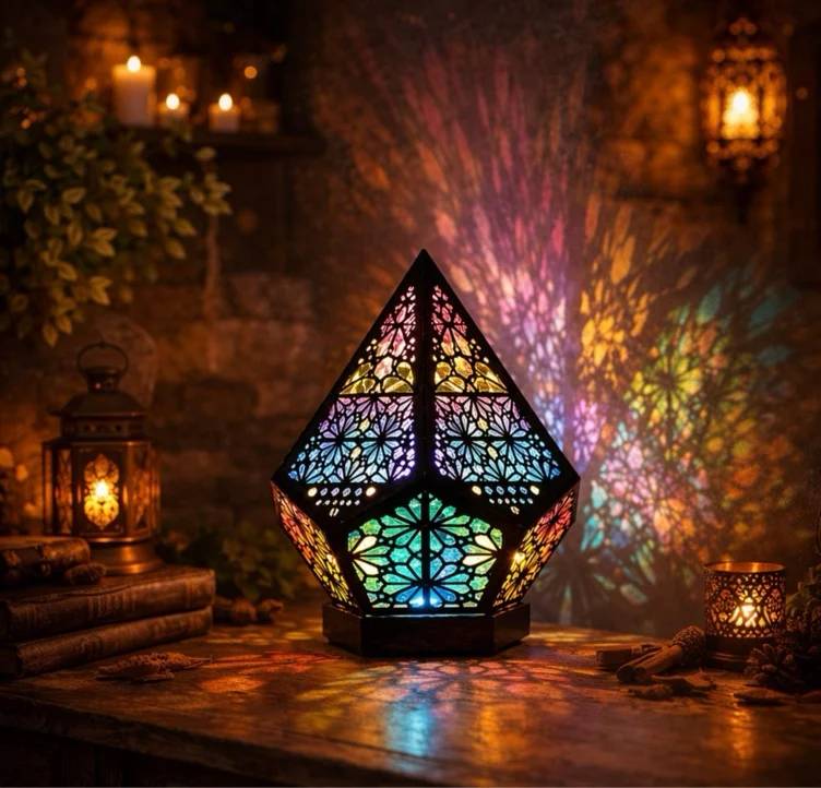Bohemian LED Projection Lamp
