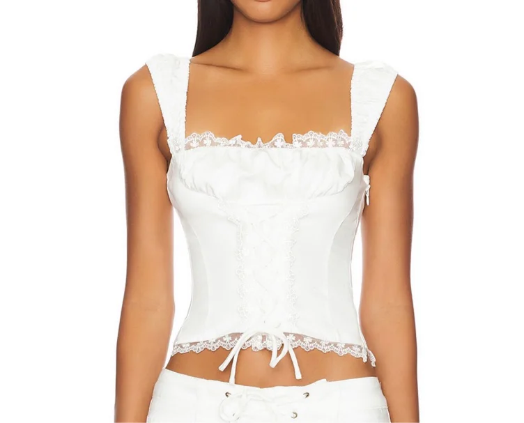 Palmer Corset in Porcelain Lioness