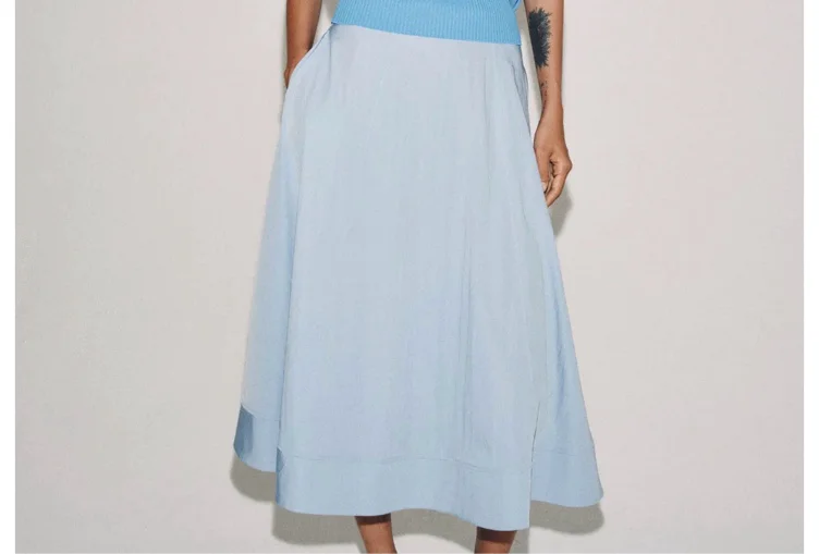 Zara Cape midi skirt