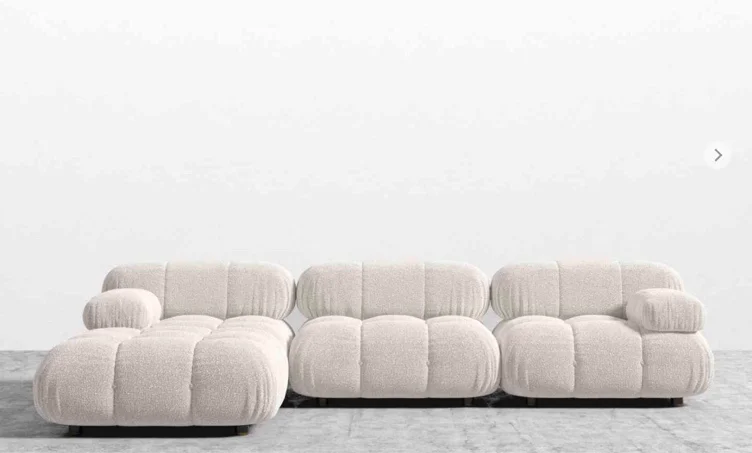 Belia Sectional Sofa in Pearl