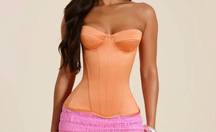 Mars the label corset top in orange