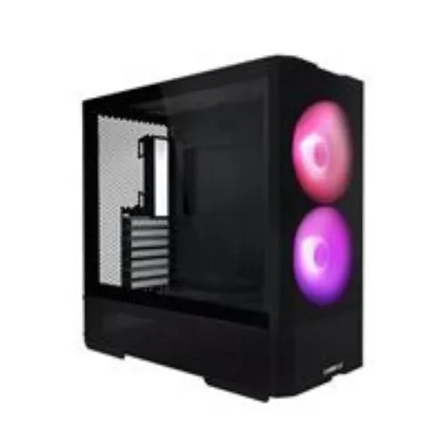 Lancool 207 Tempered Glass ATX Mid-Tower Computer Case - Black