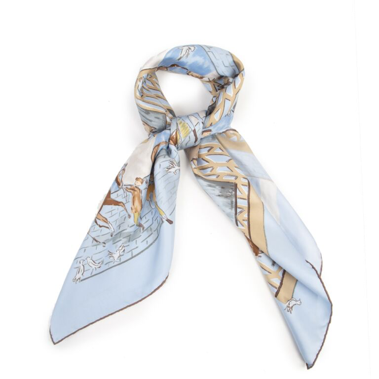 Hermes silk scarf