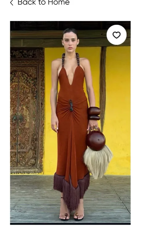 Figurine Halter Dress- Livia's Edit