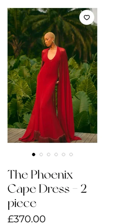 The Phoenix Cape Dress - 2 piece